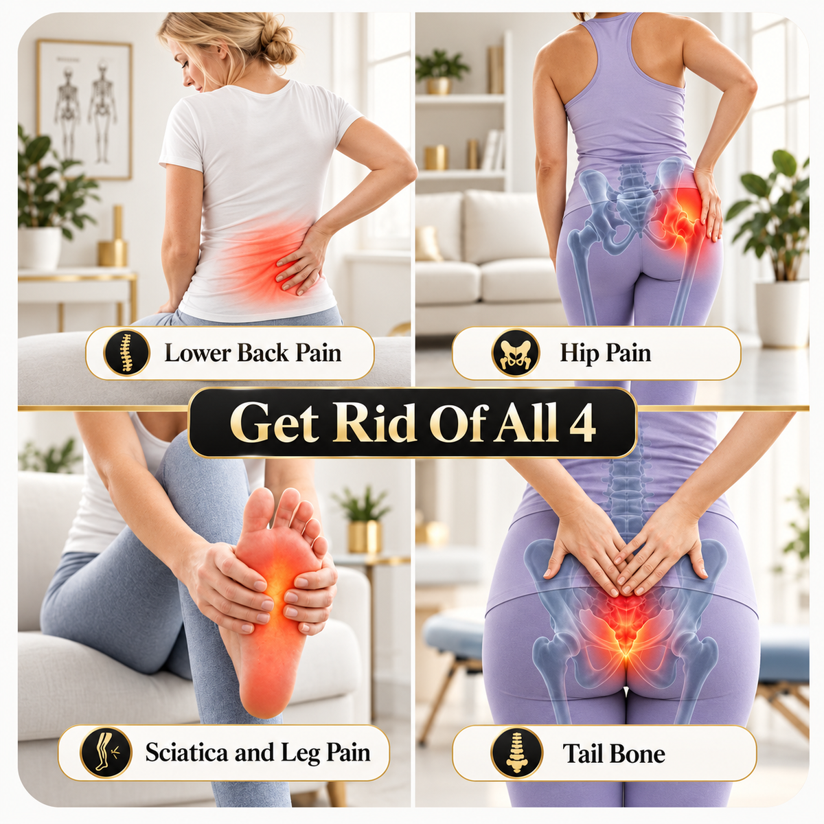 SensaCurve™ - Premium Contoured Seat & Lumbar Support System