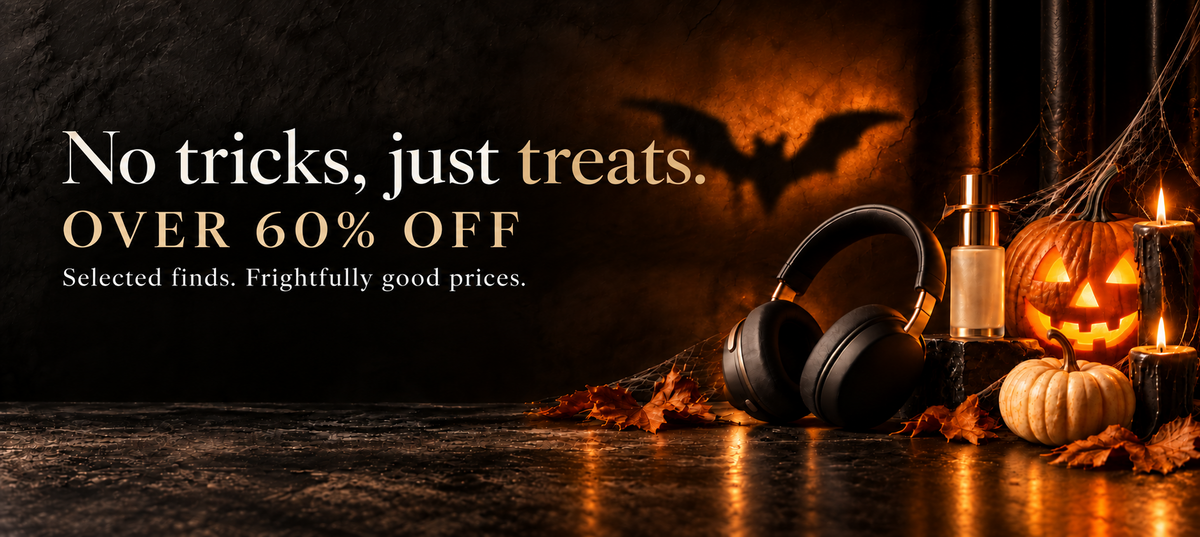 VAKYZO Halloween offer banner with pumpkin and 60% off
